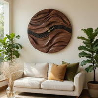 Solid Wood Clock Wall Living Room, view 7