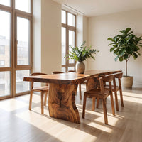 Rustic Live Edge Dining Table For Dining Area, view 7