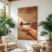 Palm Meridian Sunburst Carved Wall Relief Panel, view 7 — view 7
