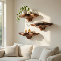 Solid Wood Mushroom Shelf Mid Century Solid Stylish, view 7