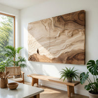 A Single Log, Opened Out Into a Canyon Wall Panel, view 7 — view 7