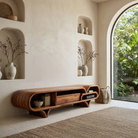 A Ribbon That Stopped Moving: Sculptural TV Console, view 7