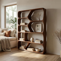 Hand-Shaped Bookcase with Branching Web Dividers, view 7