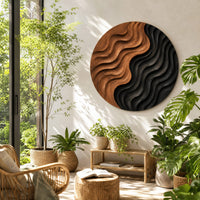 Modern Organic Wall Sculpture For Breakfast Nook Interior, view 7