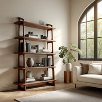 Solid Wood Standing Shelf Living Room Corner, view 7