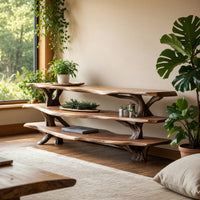 Three-Tier TV Console for an Open Living Room Wall, view 7