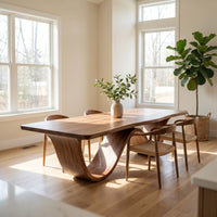 Minimalist Slab Dining Table For Compact Dining Area, view 7