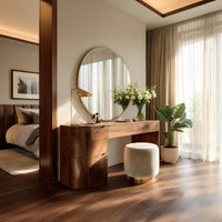 Solid Wood Dressing Table Handmade Vanity With Drawers Bedroom, view 7