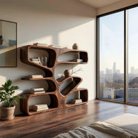 Antler-Branch Bookcase with Open Curved Chambers, view 7