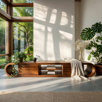 The Same Tree Runs Both Ends of This TV Console, view 7