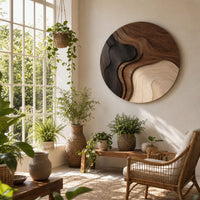 Minimalist Statement Wall Panel For Studio Apartment Interior, view 7