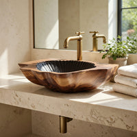 Solid Wood Sink Vanity Wall Mounted Bathroom Floating Bathroom, view 7