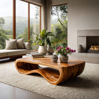 Ribbonfold Coffee Table with a Continuous Loop Base, view 7
