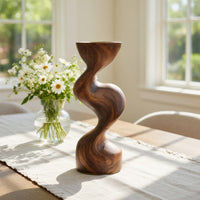 Solid Wood Candle Holder Mid Century Living Room Modern, view 7