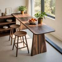 Solid Wood Bar Table Minimalist Kitchen Dining, view 7