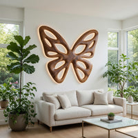 Pierced Butterfly Wall Art, Backlit and Made to Order, view 7 — view 7