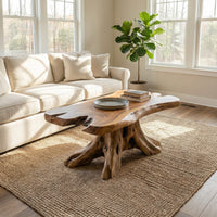 Rustic Root Coffee Table For Living Room, view 7