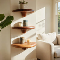 Solid Wood Mushroom Shelf Live Edge Elegant, view 7