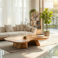 Cloudform Coffee Table, Hand-Shaped from Solid Wood, view 7