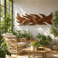 Contemporary Organic Wall Decor For Stair Landing Space, view 7