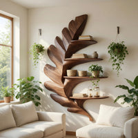 Solid Wood Wall Mounted Shelf Home Entrance, view 7