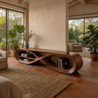 TV Console for a Living Room That Plays Records, view 7