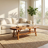 Natural Wood Coffee Table For Studio Lounge, view 7