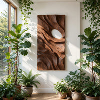 Rootveil Walnut Wall Relief, Carved in Two Panels, view 7 — view 7