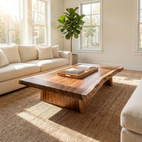 Organic Coffee Table For Tropical Villa Lounge, view 7