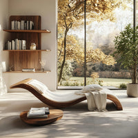Solid Wood Day Bed Mid Century Handcrafted Daybed Living Room, view 7