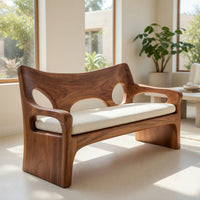Solid Wood Sofa With Sculptural Frame Home, view 7