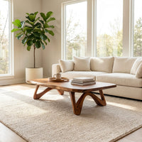 Minimalist Curved Coffee Table For Modern Home, view 7