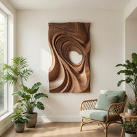 Sweeping Swirl Wall Art, Cut Through at the Center, view 7 — view 7