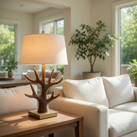 Organic Root Shape Wood Wall Light For Rustic Home Decor, view 7