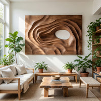 Spiral Wave Wall Art for a Wide Living Room Wall, view 7 — view 7