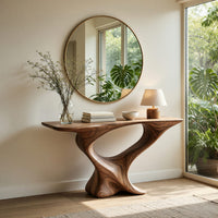 Twistform Console Table, Shaped from One Solid Block, view 7