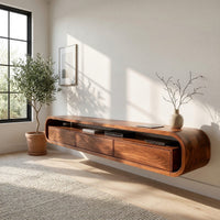 One Run of Walnut, Wrapped Into a Media Console, view 7