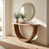Artistic Wood Console Table For Gallery Interior, view 7