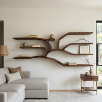 Wall-Mounted Bookshelf Carved as a Branching Tree Limb, view 7