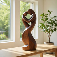 Solid Wood Sculpture Wall Art Handcrafted Abstract Furniture, view 7
