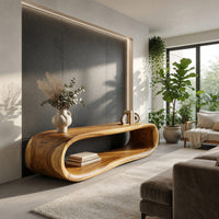 Made of One Unbroken Curve: A Sculptural TV Console, view 7