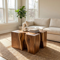 Modern Block Coffee Table For Zen Lounge, view 7