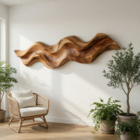 Freeform Ribbon Wave Wall Sculpture, Made to Order, view 7 — view 7
