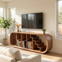 Modern Organic Tv Console For Entertainment Lounge Space, view 7