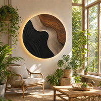 Minimalist Contour Wall Art For Sunroom Interior Space, view 7