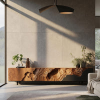 Ridge-Carved Front Media Console, Made to Order, view 7