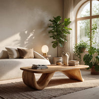 One Wave, Carved Solid Through: A Low Coffee Table, view 7