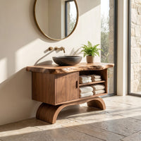 Solid Wood Bathroom Vanity Double Sink Master, view 7