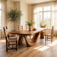 Minimalist Irregular Dining Table For Apartment Dining Area, view 7