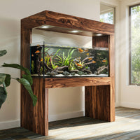 Solid Wood Aquarium Stand With Canopy Living Room, view 7